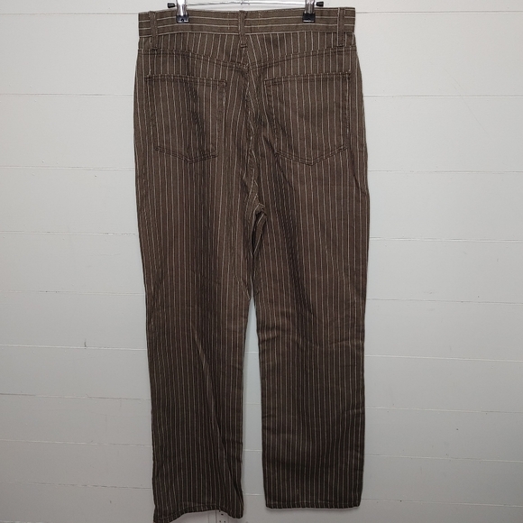 Reformation Wilder high rise pinstripe wide leg jeans size 30 - Picture 10 of 16